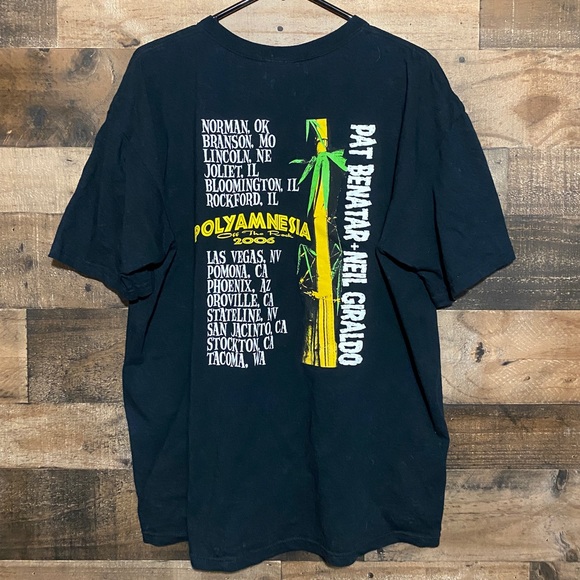 Polyamnesia Off The Rock Tour 2006 T-Shirt Pat Benatar Neil Giraldo Size XL - Picture 2 of 2
